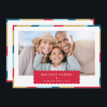 Cartão De Festividades FOTO SIMPLES, ouro vermelho geométrico mínimo mode<br><div class="desc">por kat massard >> WWW.SIMPLYSWEETPAPERIE.COM<<< An elegant card design featuring quote that you can change yourself! White geometric border on the backside, giving you the opportunity to handwrite a personal message or place a full portrait photo. NOTE >> Entre em contato comigo kat@simplysweetpaperie.com se precisar de ajuda para redimensionar perfeitamente...</div>