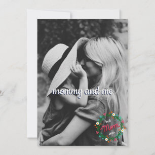 Cartão De Festividades Foto Total Mamãe e Eu Coroa Floral Folclórica