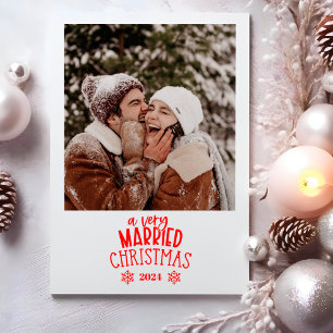 Cartão De Festividades Foto Um Natal Muito Casado