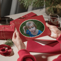 Foto verde vermelha e mint Foto de Natal escalada