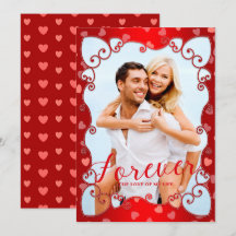 Foto Vintage Vermelho Dia dos Namorados Corações R