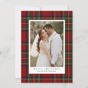 Cartão De Festividades Foto Xadrez Tradicional Royal Stewart Tartan