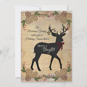 Cartão De Festividades Fotografia da família - Natal da Farmhouse da Faze