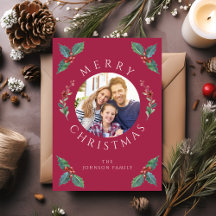 Fotografia de Natal de Botânicos Vermelhos de Inve