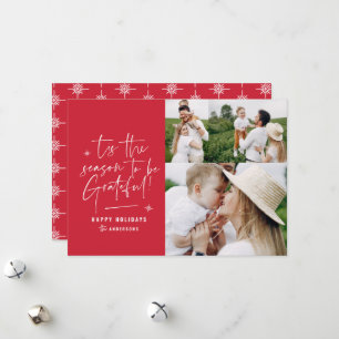 Cartão De Festividades Fotografia grata de script moderno