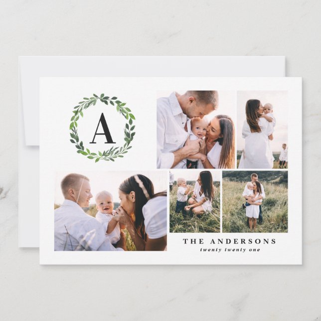 Cartão De Festividades fotografia moderna de natal do melhor natal (Frente)