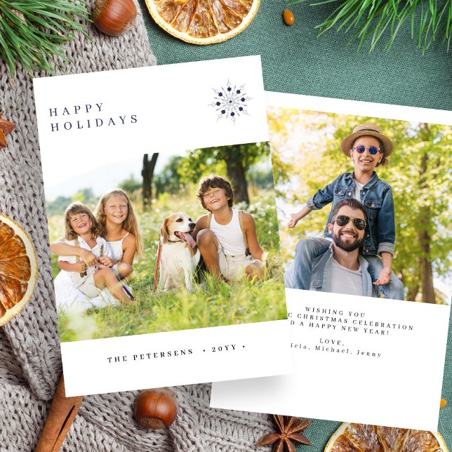 Cartão De Festividades Fotografia moderna sobre feriados felizes (Criador carregado)