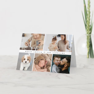 Cartão De Festividades Fotos da família de Felzs pascoa personalizáveis