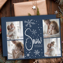 Fotos da Família Modern Snowflake 4 Natal 2023