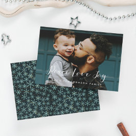 Cartão De Festividades Fotos de Caligrafia Elegante Paz Amor Alegria