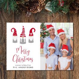 Cartão De Festividades Fotos de Gnomos Natal Feliz