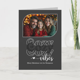 Cartão De Festividades Fotos de Natal com Estilo Urbano e Vibrações Aconc