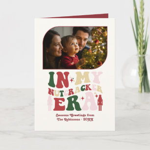 Cartão De Festividades Fotos Divertidas de Natal com Azevinho e Visco no