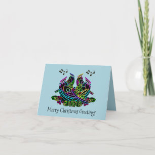 Cartão De Festividades Four Calling Birds Cards