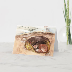 Cartão De Festividades Fox Borrow