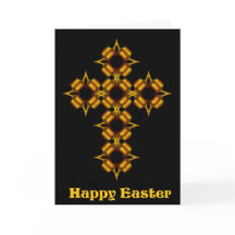 Fractal Cruz Dourada do felz pascoa