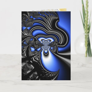 Cartão De Festividades Fractal Holiday