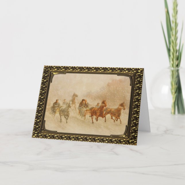 Cartão De Festividades Frame Um Cavalo Aberto Raça de Leitura - Placa de  (Frente)