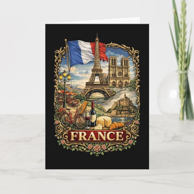 Cartão De Festividades França (Frente)