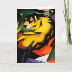 Cartão De Festividades Franz Marc - Tiger
