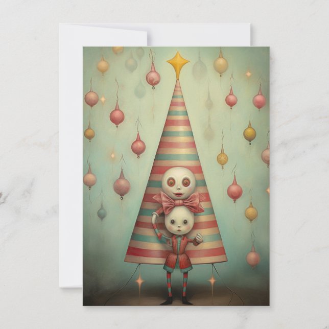 Cartão De Festividades Freak Show Christmas Cards (Frente)