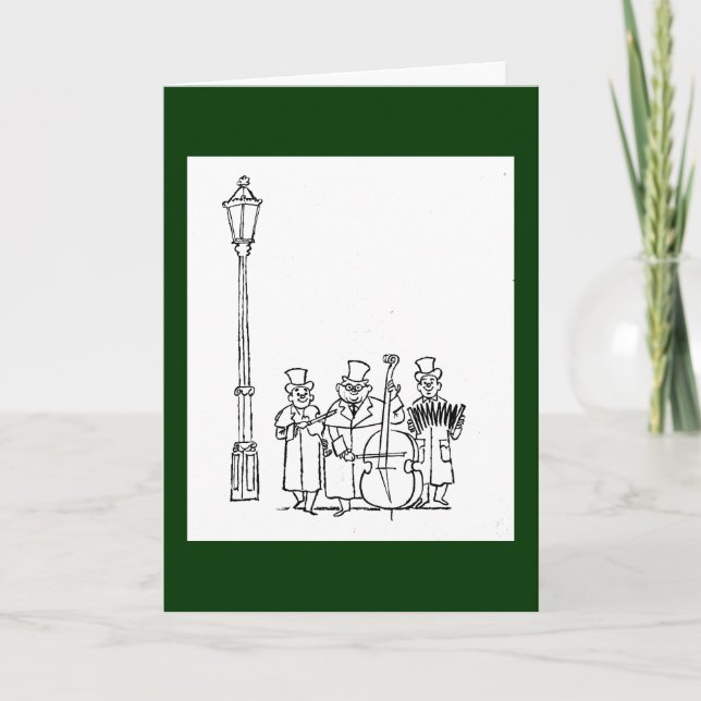 Cartão De Festividades Frederick & Nelson Strolling Minstrels (Frente)