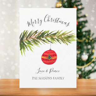 Cartão De Festividades Freemason Masonic Watercolor Felry Christmas