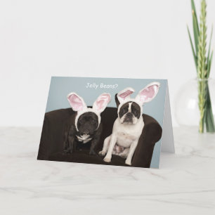 Cartão De Festividades French Bulldog Easter Card!