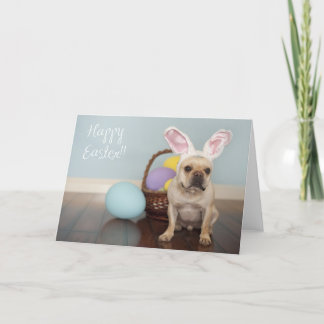 Cartão De Festividades French Bulldog Easter Card!