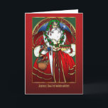 Cartão De Festividades French Christmas Card - Santa Claus -Joyeux Noël<br><div class="desc">French Christmas Card - Santa Claus -Joyeux Noël</div>