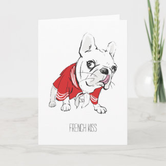 Cartão De Festividades "French Kiss" Valentine's Day Card