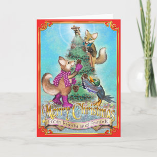 Cartão De Festividades Frieda Tails Christmas Card - Frieda & Jack