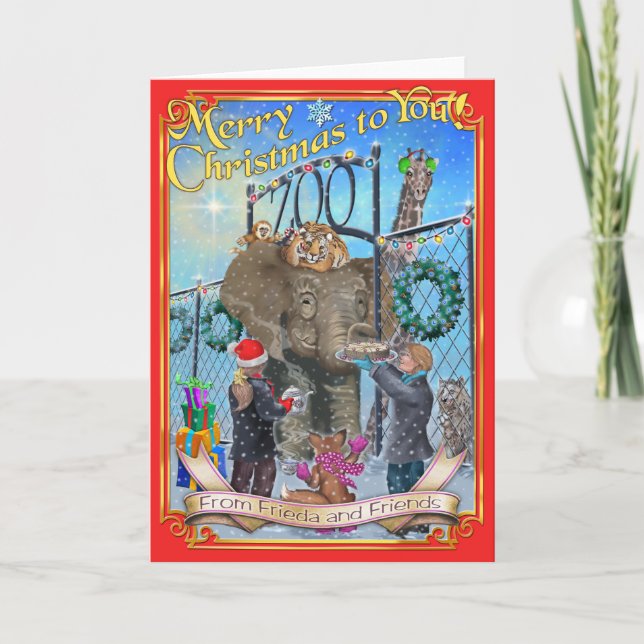 Cartão De Festividades Frieda Tails Volume 3 Christmas Card (Frente)