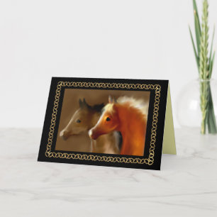 Cartão De Festividades "Friends" ~ Horseshoe Greeting Card