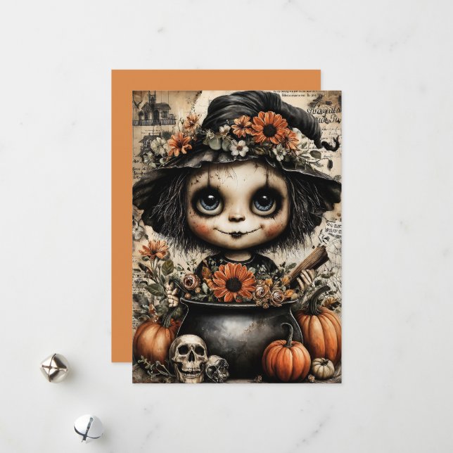 Cartão De Festividades Fright & Delight Halloween (Frente/Verso In Situ)