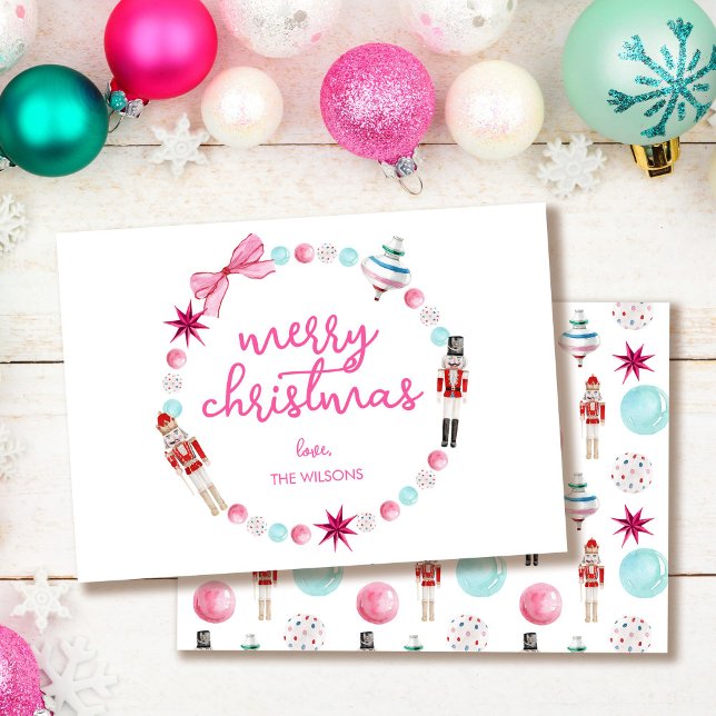Cartão De Festividades Frio Colorido Nutcracker Natal (Criador carregado)