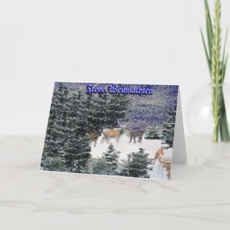 Cartão De Festividades Frohe Weihnachten