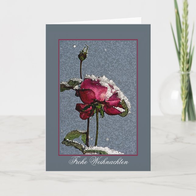 Cartão De Festividades Frohe Weihnachten (Frente)