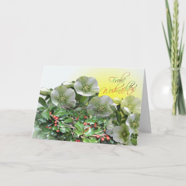 Cartão De Festividades Frohes Fest Karte - German Christmas Card (Frente)