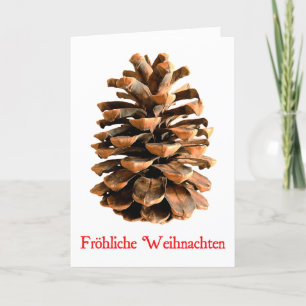 Cartão De Festividades Frohliche Weihnachten - Jerusalem Pine Cone