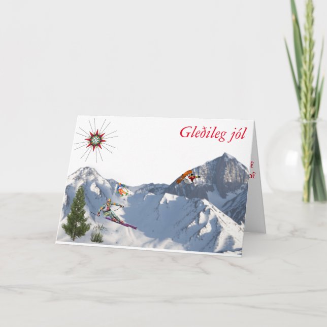 Cartão De Festividades from Iceland-Christmas Card (Frente)