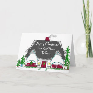 Cartão De Festividades From Our House To Yours