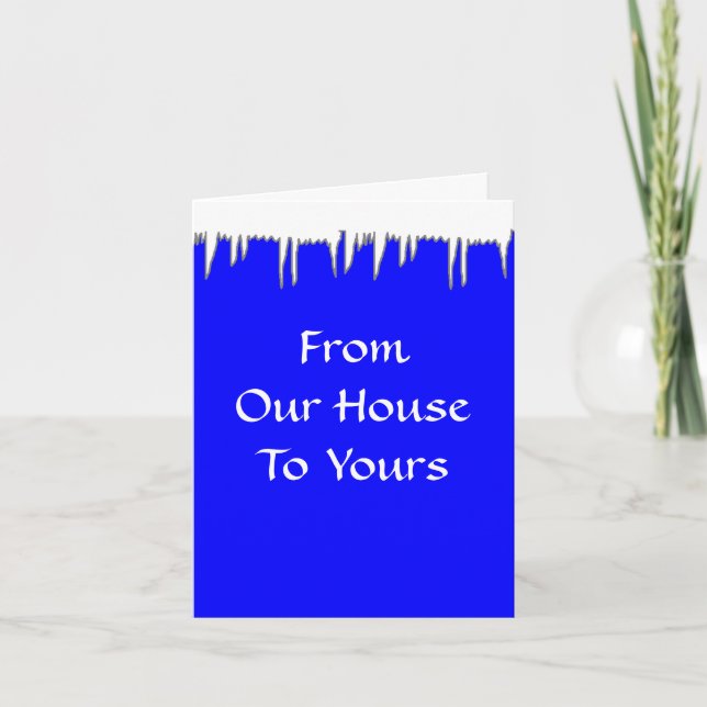 Cartão De Festividades From Our House To Yours - Holiday Greeting Cards (Frente)