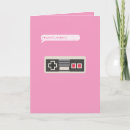 Cartão De Festividades From Player 1 to Player 2 Gamer Valentine's Day