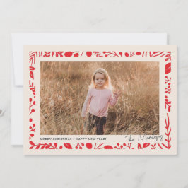 Cartão De Festividades Fronteira Botânica