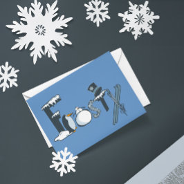 Cartão De Festividades Frosty card