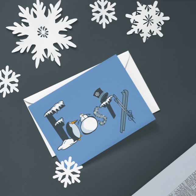 Cartão De Festividades Frosty card (Criador carregado)