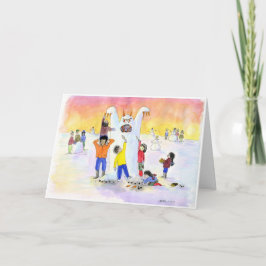 Cartão De Festividades Frosty the Abominable Snow Man: Christmas