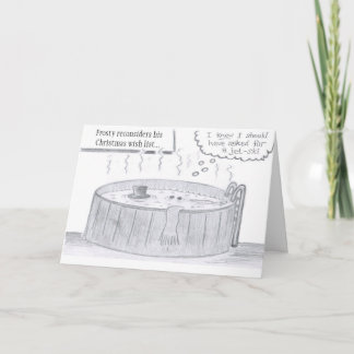 Cartão De Festividades Frosty's Wish List