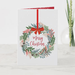 Cartão De Festividades Frota de Natal Dobrada